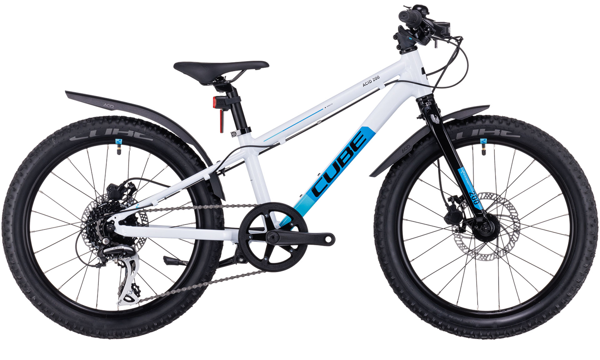 BICICLETA CUBE ACID 200 DISC ALLROAD WHITE BLUE 2024