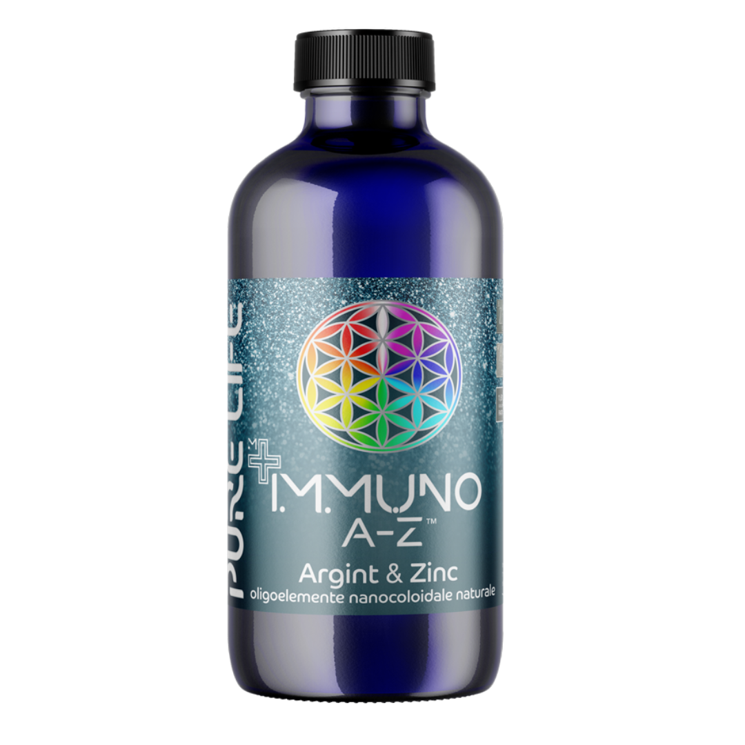 Mixuri nanocoloidale -  IMMUNO A-Z™ Argint și Zinc 35 ppm 240 ml cu măsură gradată, edera.ro