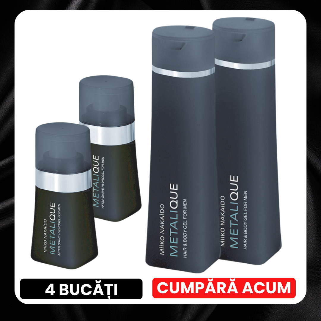 BLACK FRIDAY - Cosmetice cu feromoni pentru bărbați MetaliQUE 2 gel + 2 after shawe, edera.ro