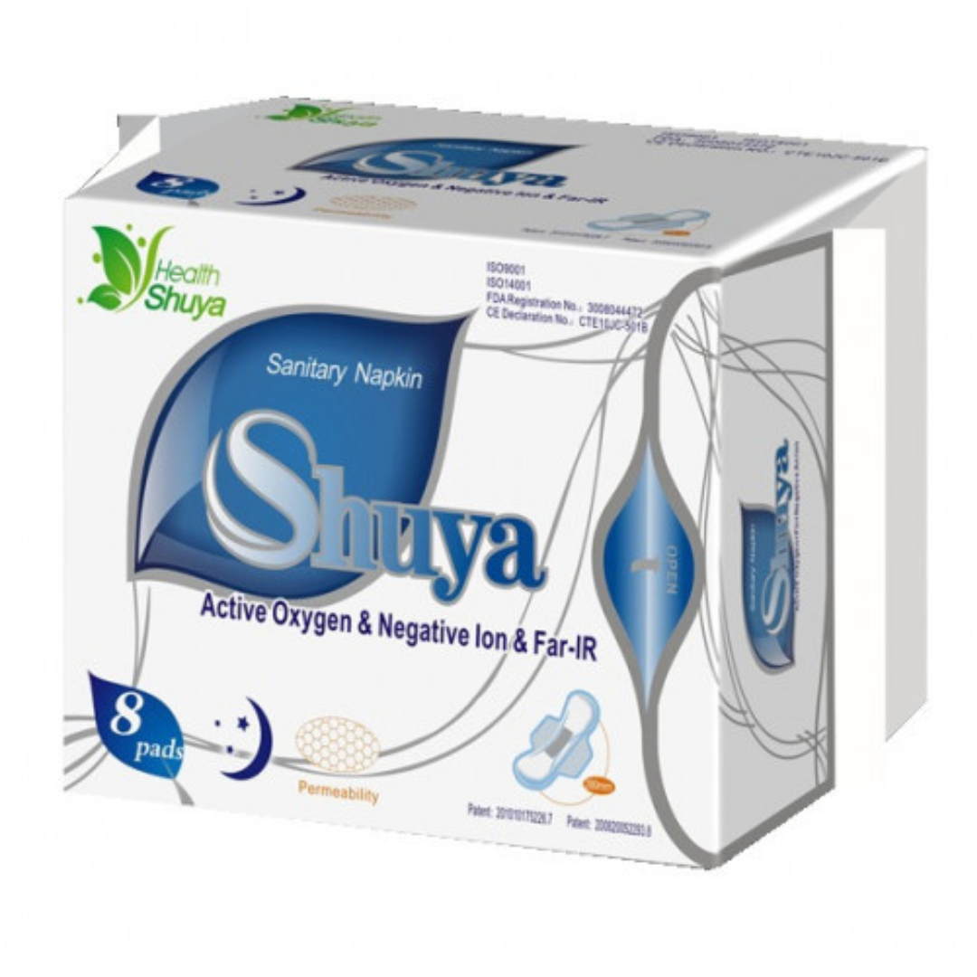 Igienă intimă femei - Absorbante Health Shuya de noapte 8 bucăți/pachet, edera.ro