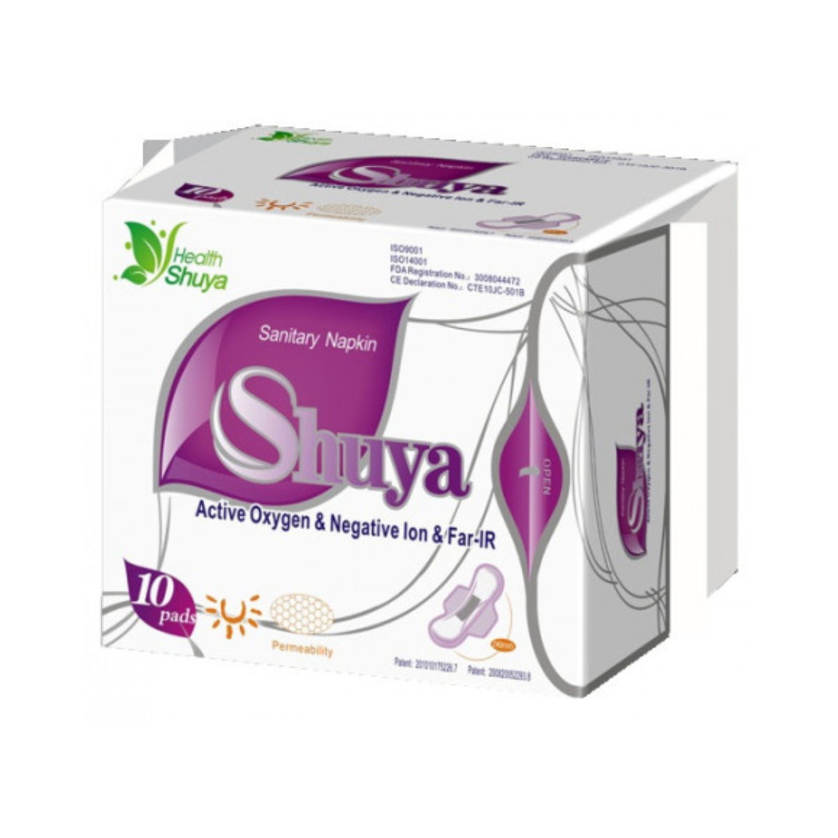 Igienă intimă  - Absorbante Health Shuya de Zi 10 bucăți / pachet
, edera.ro