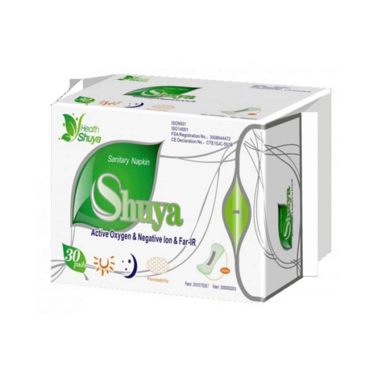 Igienă intimă  - Absorbante Health Shuya Zilnice 30 bucăți/pachet, edera.ro
