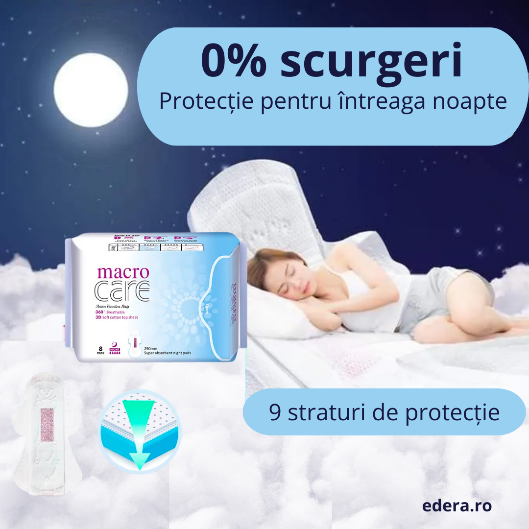 Absorbante Macro Care de noapte 8 bucăți/pachet, [2],edera.ro