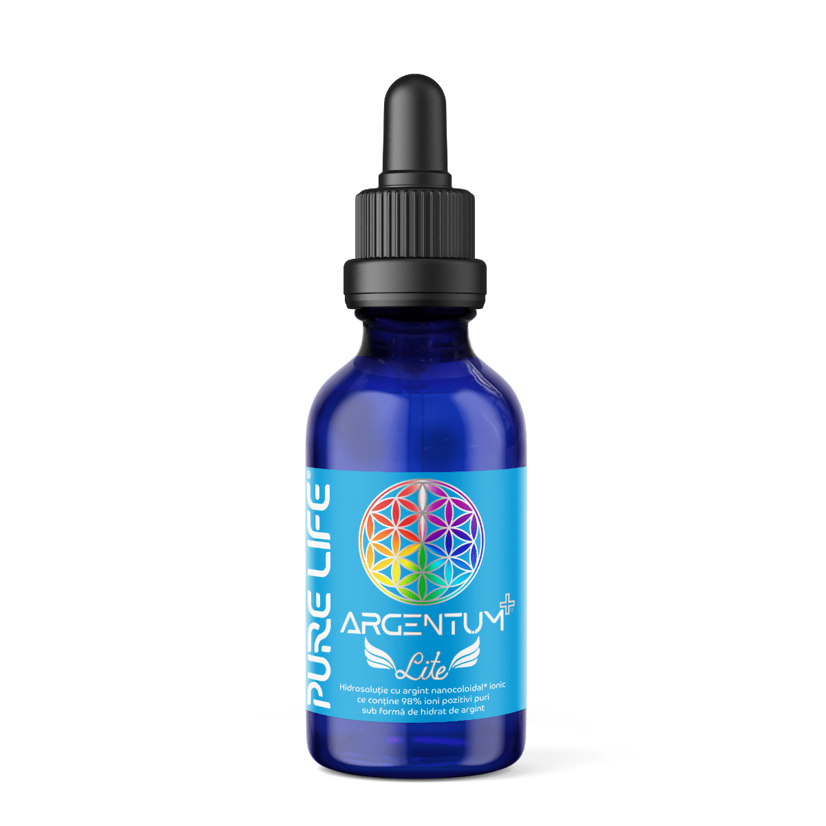 Argint nanocoloidal Copii < 4 ani - ARGENTUM+® LITE 5ppm 30 ml cu pipetă, edera.ro