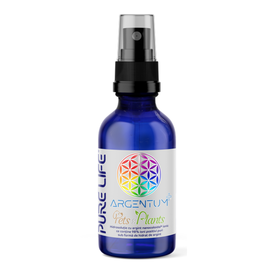 Animale & Plante - ARGENTUM+ Pets & Plants 10ppm 60 ml cu pulverizator, edera.ro