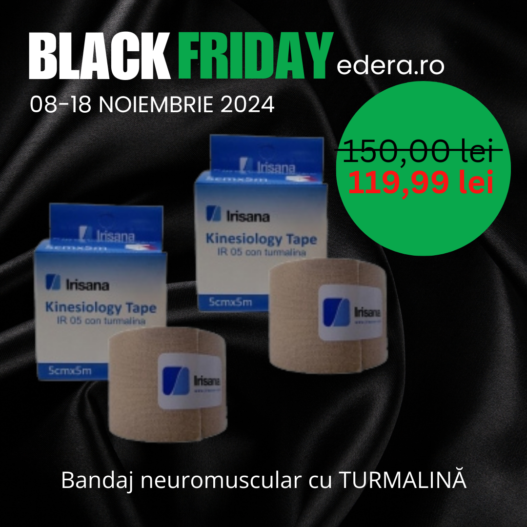 BLACK FRIDAY - Bandă cu turmalină 5 m x 5 cm, 2 bucăți, edera.ro