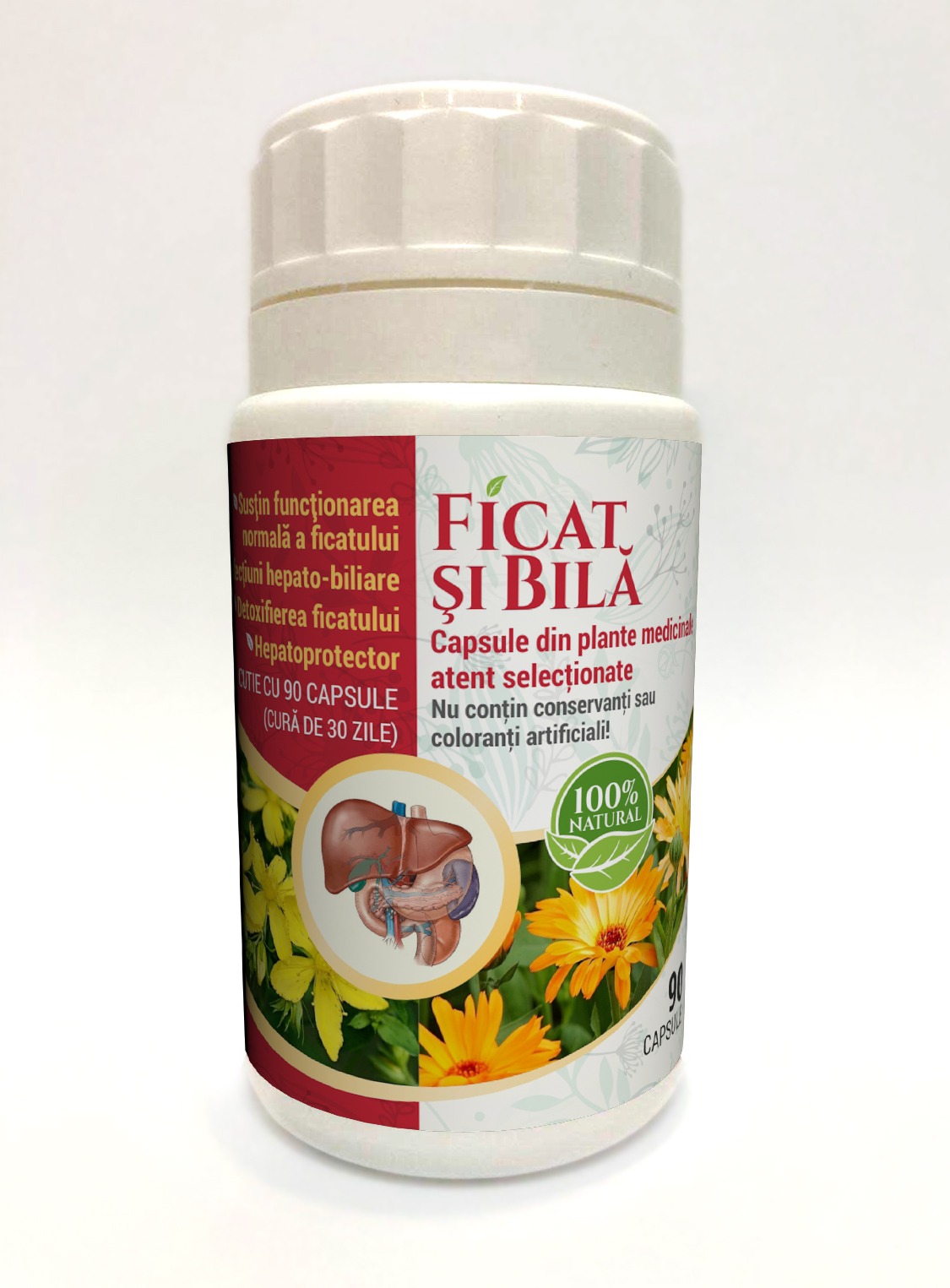 Ficat / Fiere / Hepatite - Capsule Ficat și Bilă  (90 capsule)
 , edera.ro