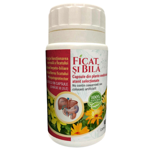 Ficat / Fiere / Hepatite - Capsule Ficat și Bilă 90 capsule
 , edera.ro