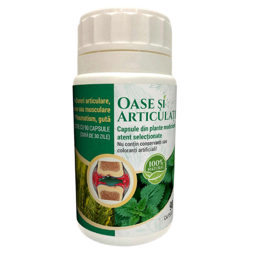 Afecţiuni Ortopedice / Reumatism / Artrite - Capsule Oase și Articulatii 90 capsule, edera.ro