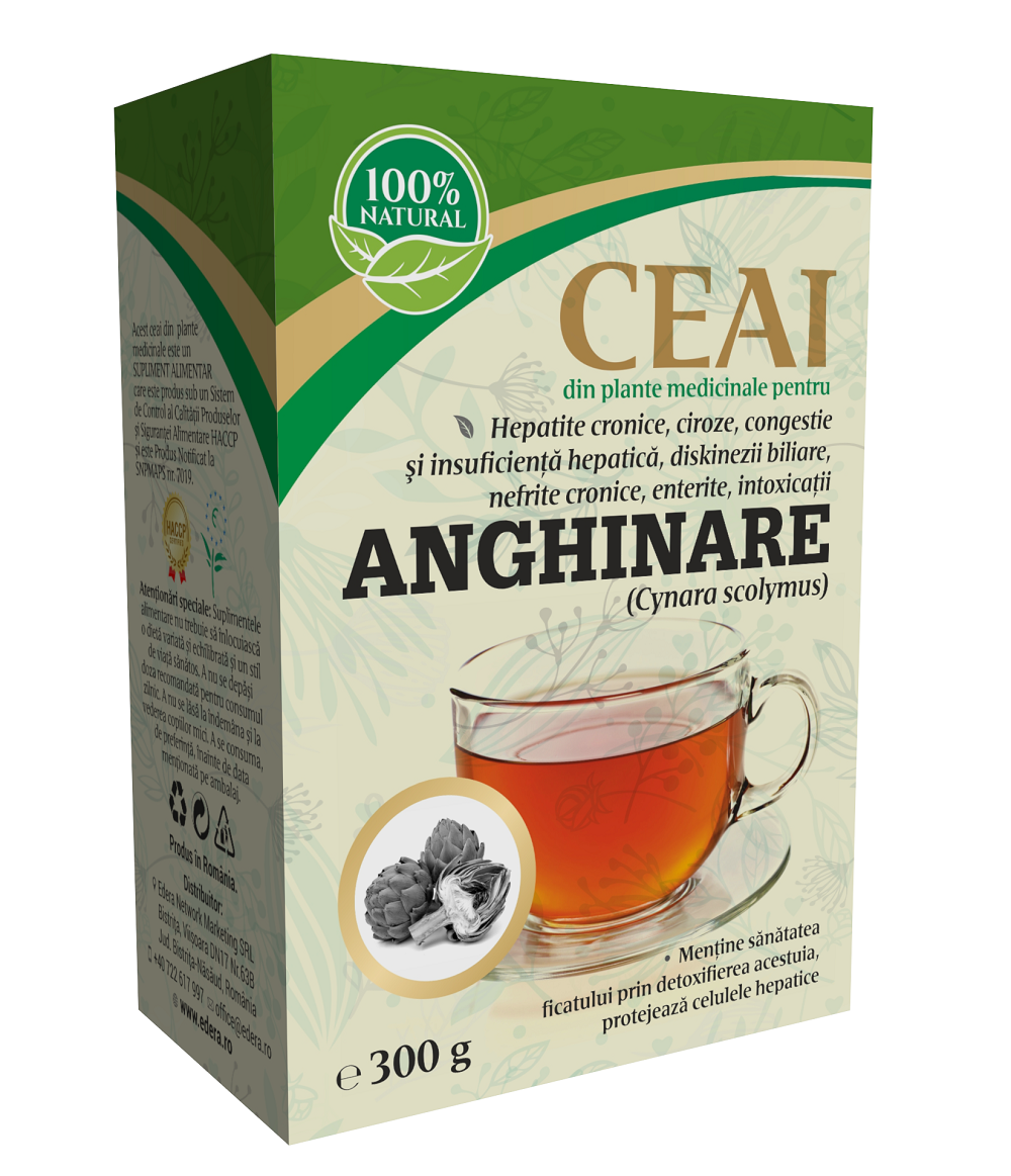 Ceaiuri Simple - Ceai de Anghinare (Cynara scolymus) 300 gr., edera.ro