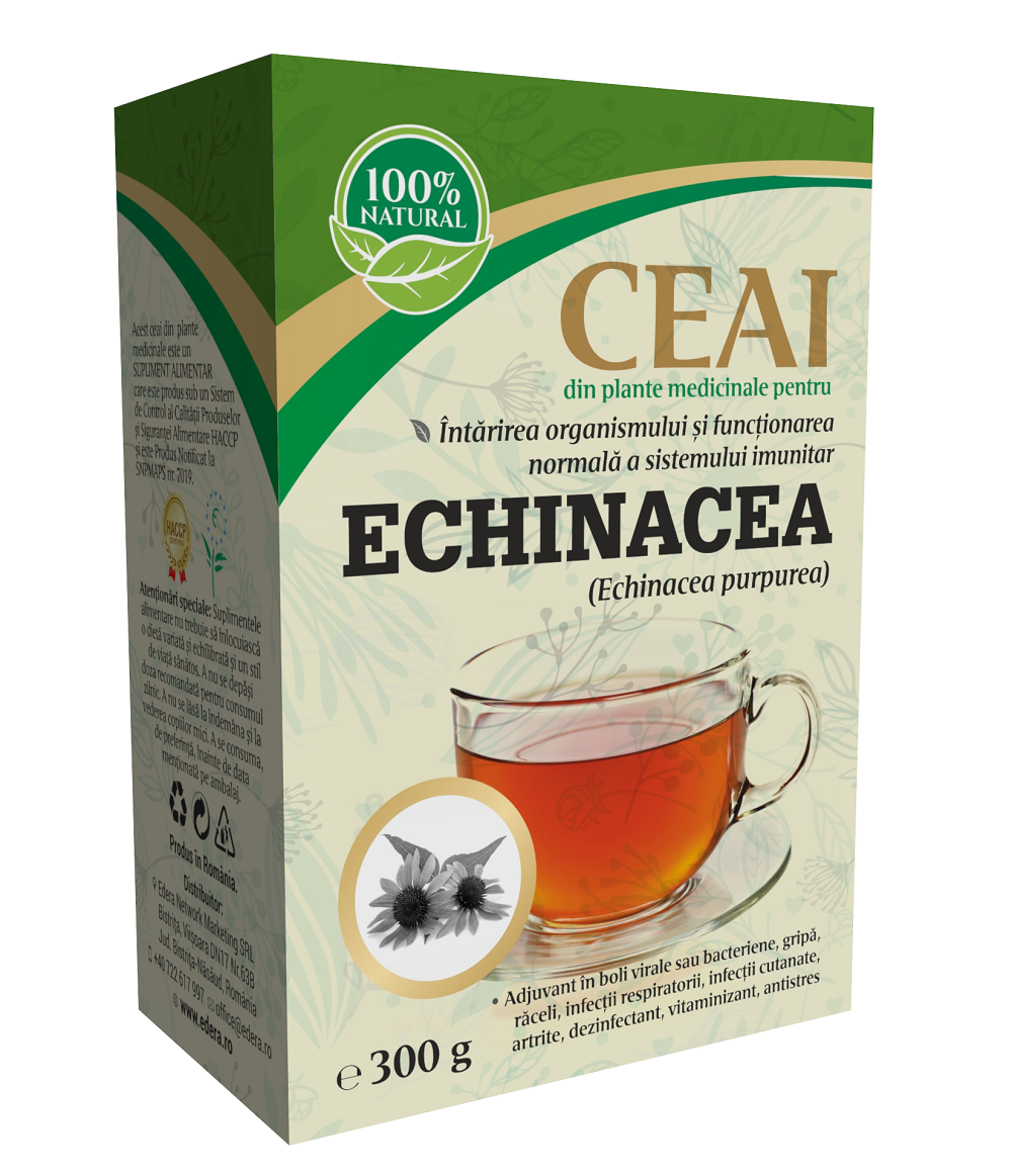Ceaiuri Simple - Ceai de Echinaceea (Echinacea purpurea) 300 gr., edera.ro
