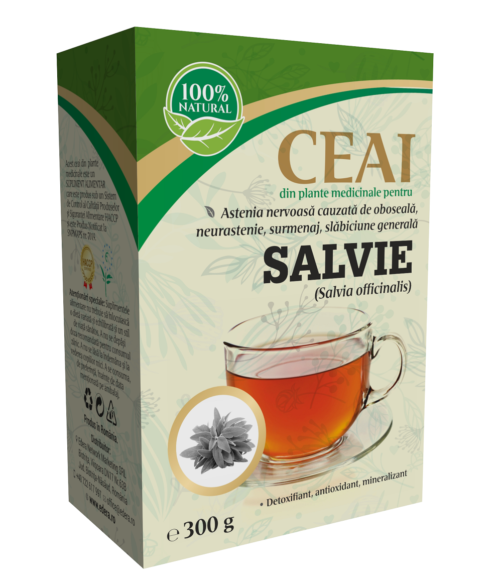 Ceaiuri Simple - Ceai de Salvie (Salvia officinalis) 300 gr., edera.ro