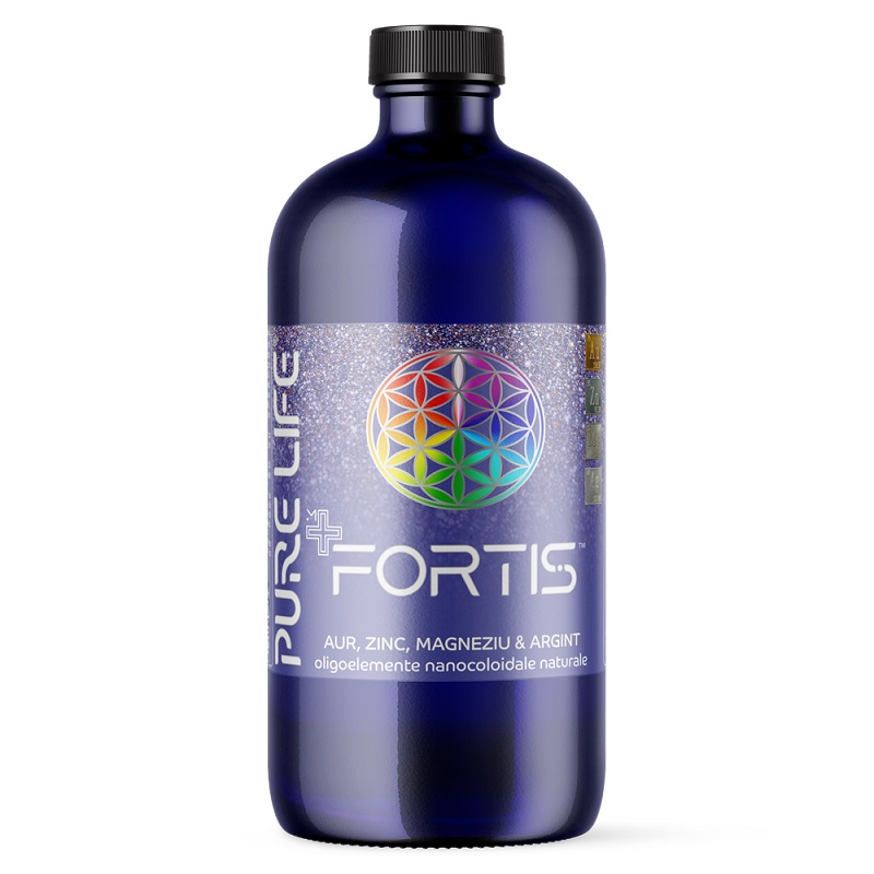 Hipertensiune - ﻿FORTIS™ Aur, Zinc, Magneziu şi Argint 35ppm 480 ml cu măsură gradată, edera.ro