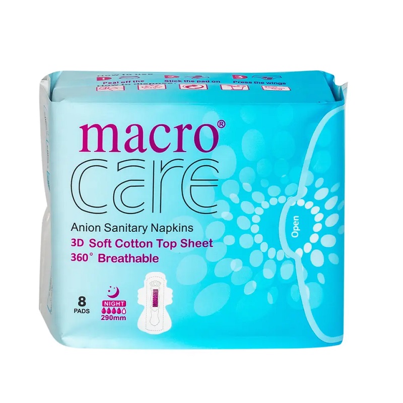 Absorbante și tampoane - Absorbante Macro Care de noapte 8 bucăți/pachet, edera.ro
