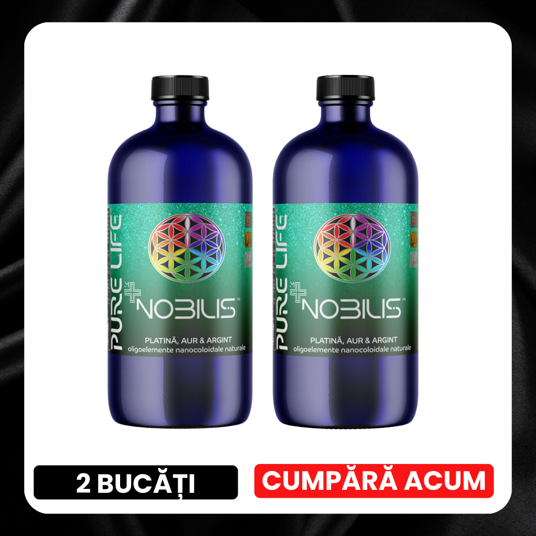 BLACK FRIDAY - NOBILIS™ Platina, Aur şi Argint 35ppm 480 ml cu măsură gradată, edera.ro