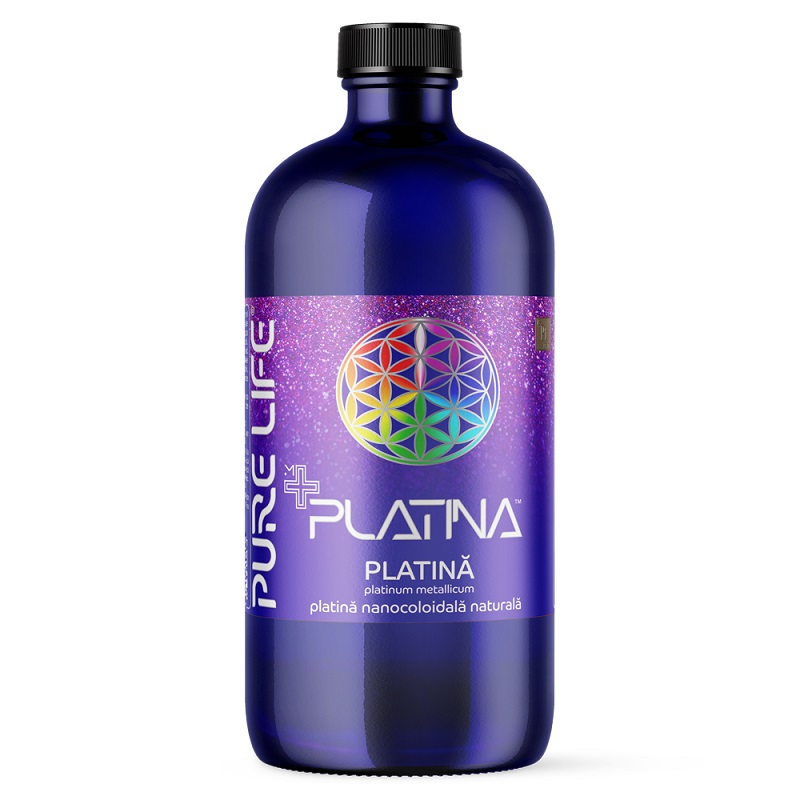 Minerale nanocoloidale - PLATINA™ 21ppm 480 ml cu măsură gradată, edera.ro