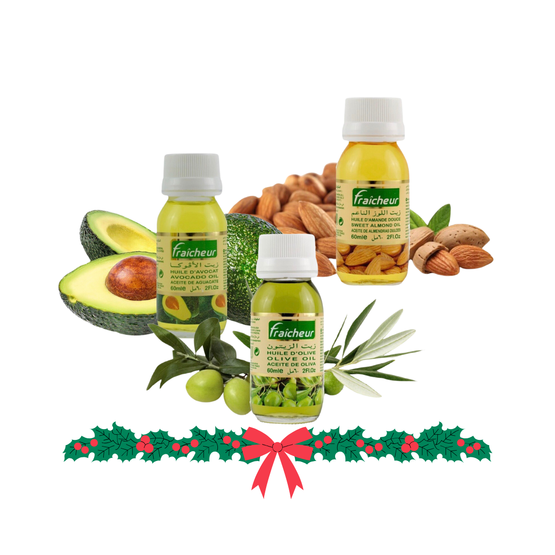 CADOURI - Set 3 Uleiuri Naturale – Avocado, Măsline & Migdale Dulci, edera.ro