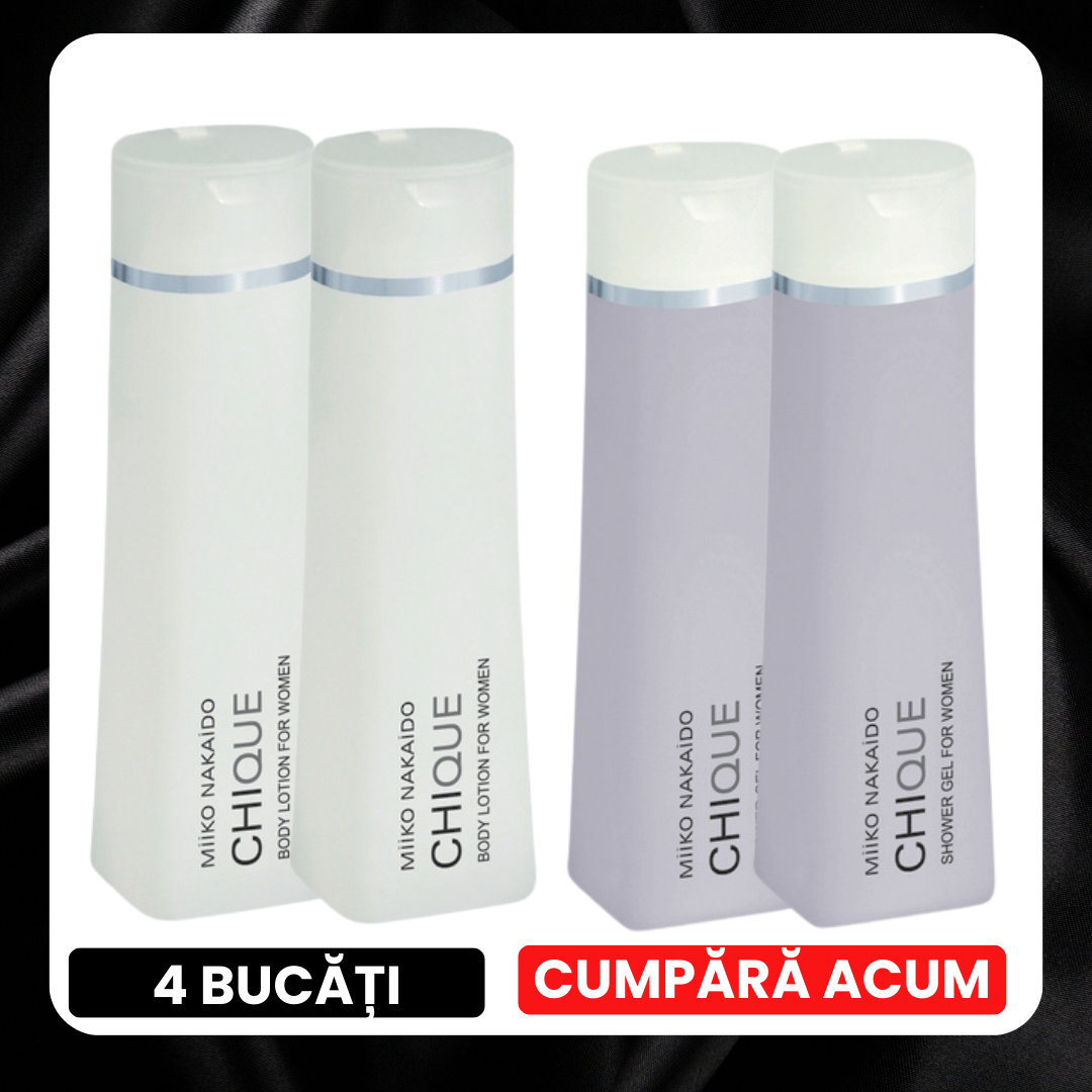 BLACK FRIDAY - Set cosmetice cu feromoni pentru femei Chique 2 gel + 2 loțiune, edera.ro