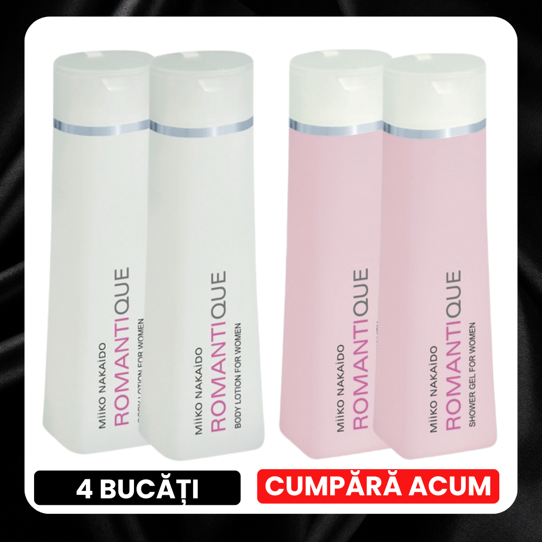 BLACK FRIDAY - Set cosmetice cu feromoni pentru femei Romantique 2 gel + 2 loțiune, edera.ro