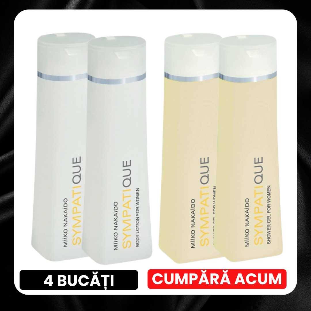 BLACK FRIDAY - Set cosmetice cu feromoni pentru femei Sympatique 2 gel + 2 loțiune, edera.ro