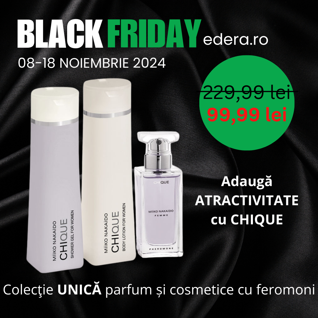 BLACK FRIDAY - Set Parfum și Cosmetice cu feromoni pentru femei Chique, edera.ro