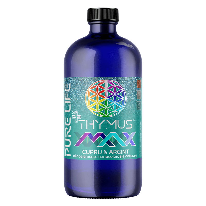 Mixuri concentrate - THYMUS™ MAX Cupru şi Argint 77ppm 480 ml cu măsură gradată, edera.ro