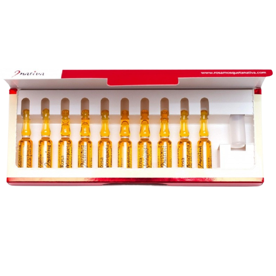 Cosmetice naturale - Ulei de Rosa Mosqueta PUR 10 fiole x 2 ml , edera.ro