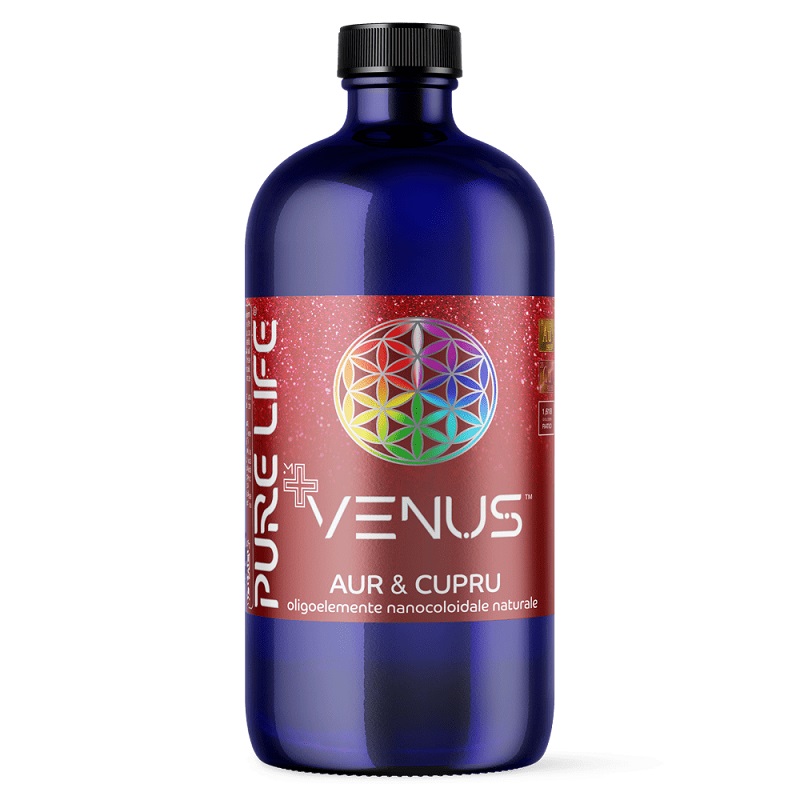 Mixuri nanocoloidale - VENUS™ Au & Cu 35ppm 480 ml cu măsură gradată, edera.ro