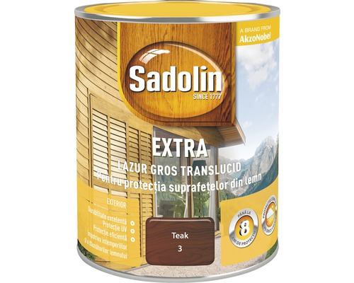 Lac / Lazura pentru lemn Sadolin Extra teak 1 l 