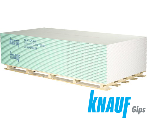 Placa gips carton KNAUF rezistenta la umiditate GKBI 12.5mm