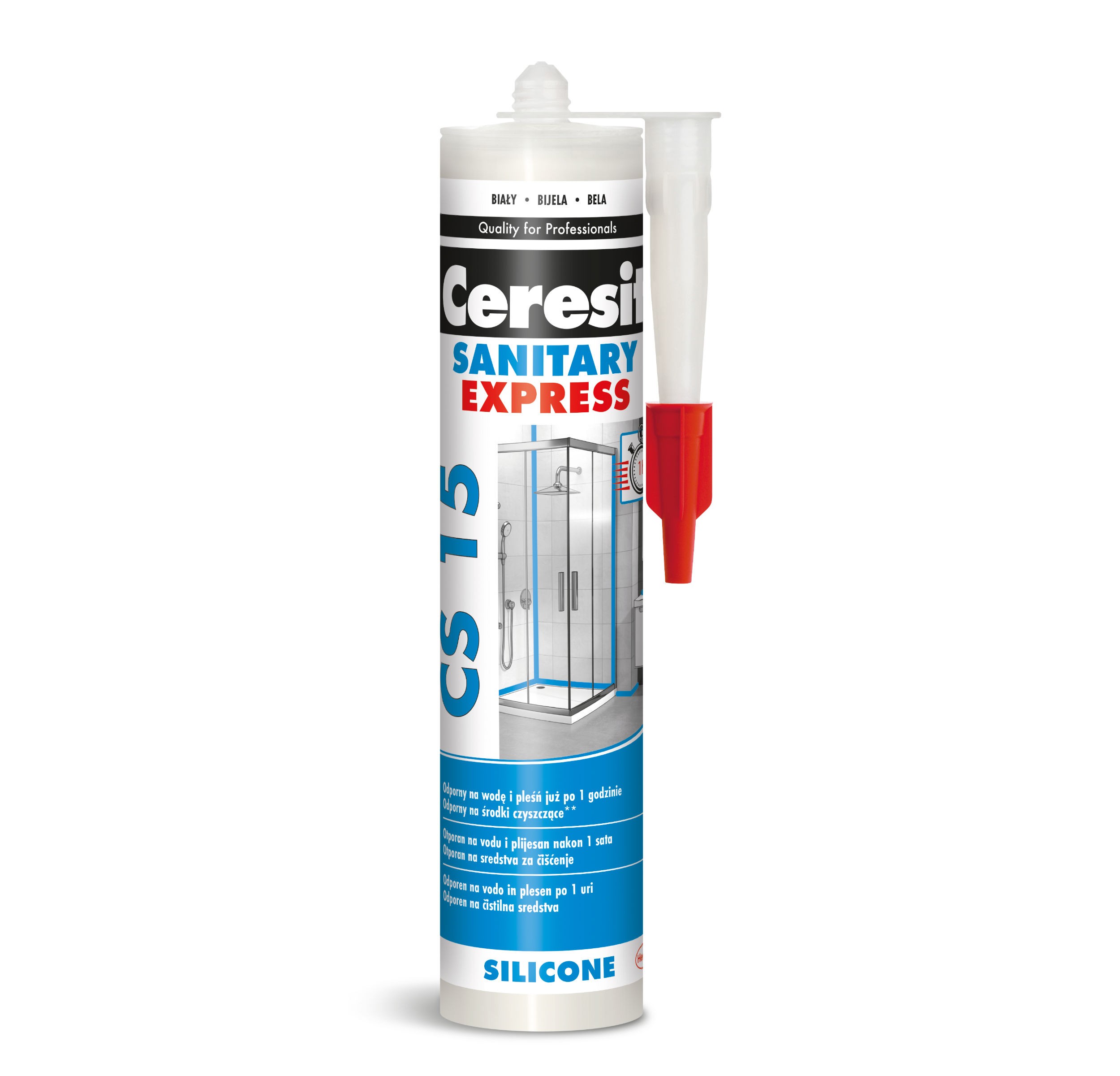 Silicon sanitar TRANSPARENT Ceresit Express CS 15 interior / exterior 280 ml