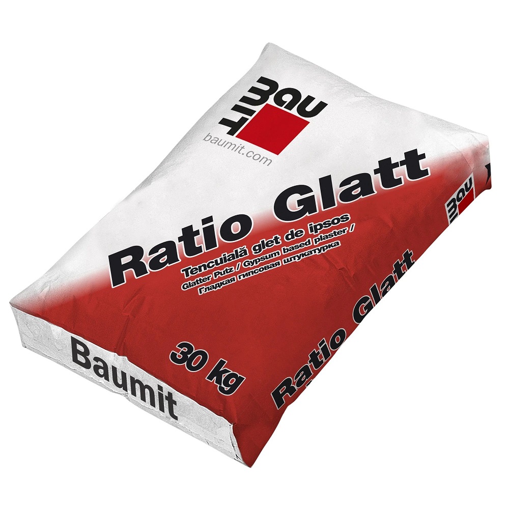 Baumit Ratio Glatt tencuiala mecanizata pe baza de ipsos, 30 kg