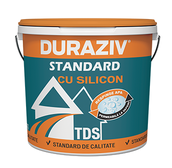 Tencuiala Duraziv  Standard 2mm cu Silicon alba 25 KG