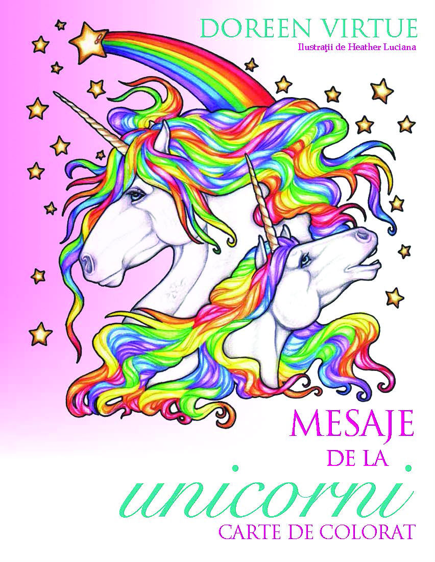 Mesaje de la unicorni. Carte de colorat