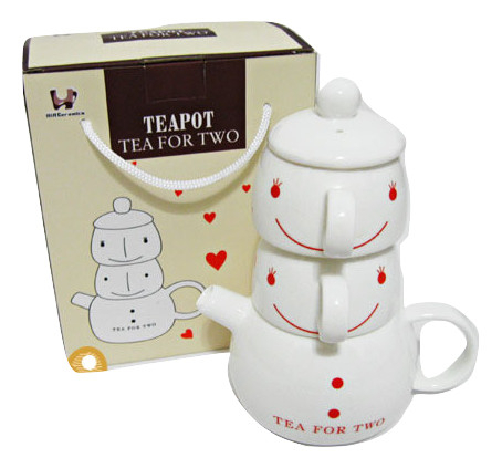 Set Ceainic Tea for Two Snowman