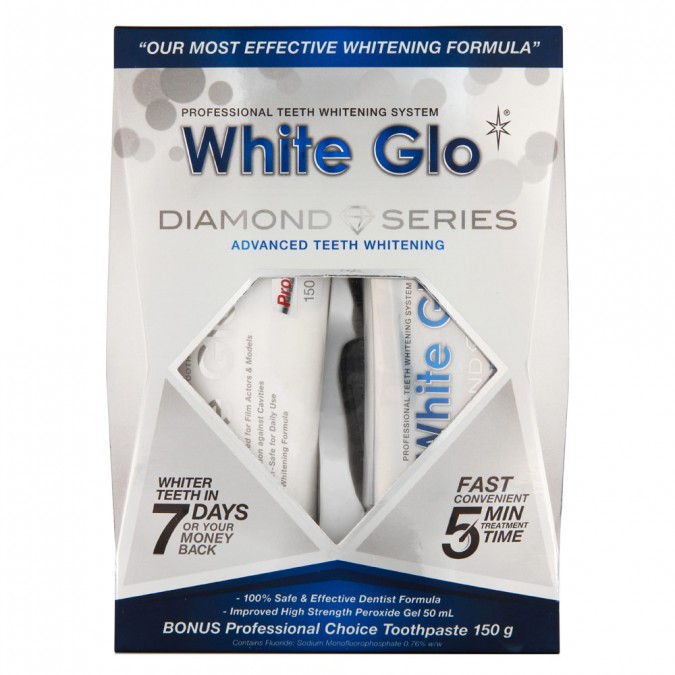 Kit Tratament White Glo Diamond Series, 50 ml + Pasta de dinti White Glo Professional Choice, 100 ml