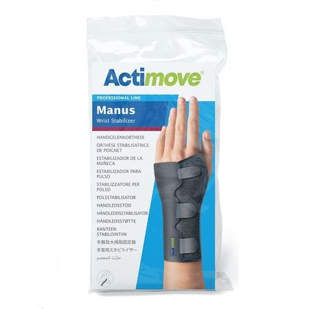 Orteza pentru mana cu atela din aluminiu, Actimove Manus Professional Line marime Small, circumferinta 13-15 cm