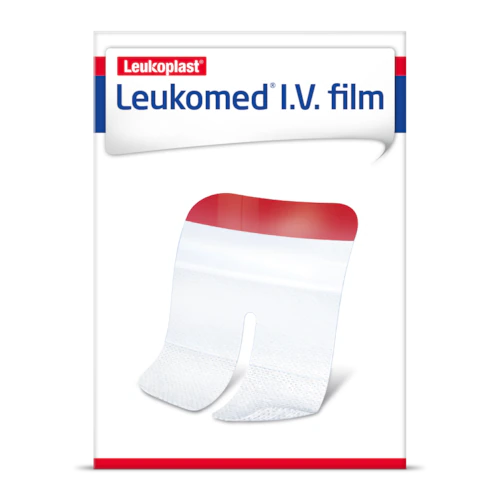 Plasturi transparenti fixare branula Leukomed IV film pediatric, cutie 50buc, 4.5cmx4.5cm