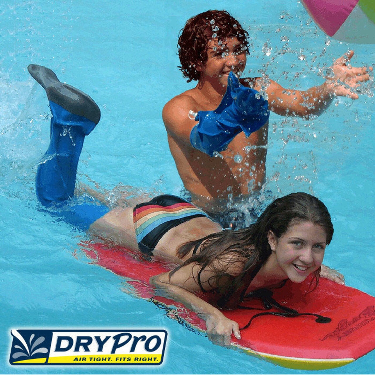 Protectie impermeabila de picior DryPro, pana la coapsa, marime S, circumferinta piciorului 35-42 cm, lungime protectie 74cm, [2],pharmazone.ro