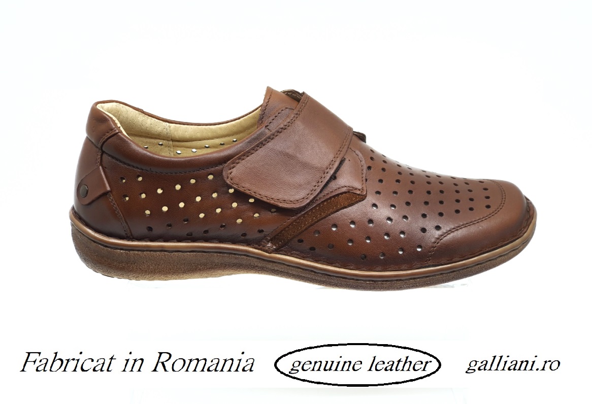 Sightseeing Characterize eye Pantofi casual barbati piele naturala perforata-fabricat in  Romania-galliani.ro.