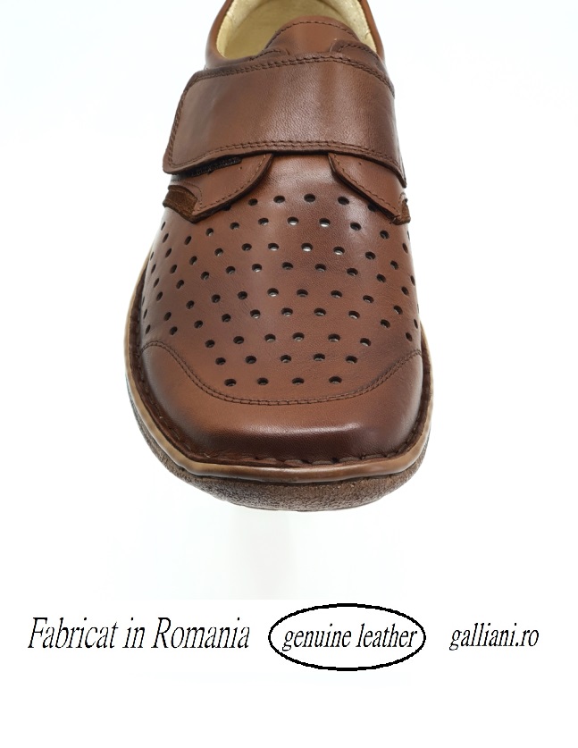Molester Observe spear Pantofi casual barbati piele naturala perforata-fabricat in  Romania-galliani.ro.