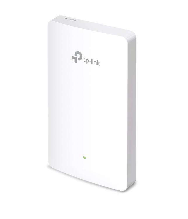 ACCESS POINT TP-LINK wireless AX1800 Mbps dual band, 4 x 10/100/1000 Mbps Ethernet Ports (One port supports PoE OUT, 4 antene interne, IEEE802.3at PoE, WiFi 6, montare pe perete "EAP615-Wall" (include TV 1.75lei)