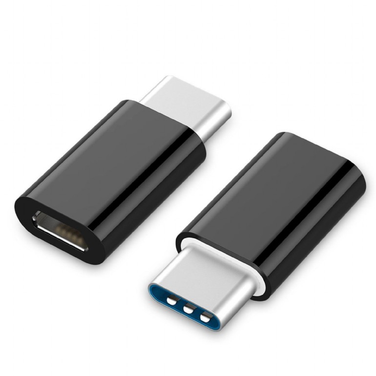 ADAPTOR GEMBIRD, pt. smartphone, USB 2.0, USB Type-C (T) la Micro-USB (M), negru, "A-USB2-CMmF-01" (include TV 0.06 lei)