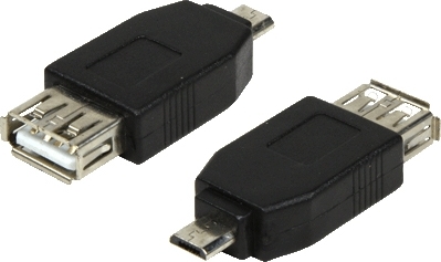 ADAPTOR LOGILINK, pt. smartphone, Micro-USB 2.0 (T) la USB 2.0 (M), negru, "AU0029" (include TV 0.06 lei)