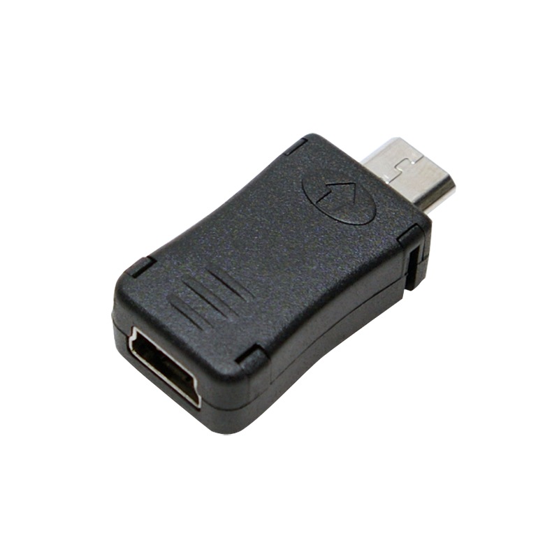 ADAPTOR LOGILINK, pt. smartphone, USB 2.0, Micro-USB (T) la Mini-USB (M), negru, "AU0010" (include TV 0.06 lei)