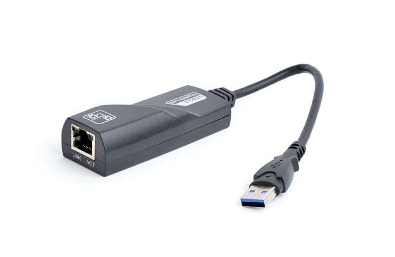 ADAPTOR RETEA GEMBIRD , extern, USB 3.0, port RJ-45, 1000 Mbps, "NIC-U3-02" (include TV 0.18lei)
