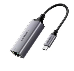 ADAPTOR RETEA Ugreen, "CM199" USB Type-C to Gigabit LAN Adapter, LED, gri "50737" (include TV 0.18lei) - 6957303857371