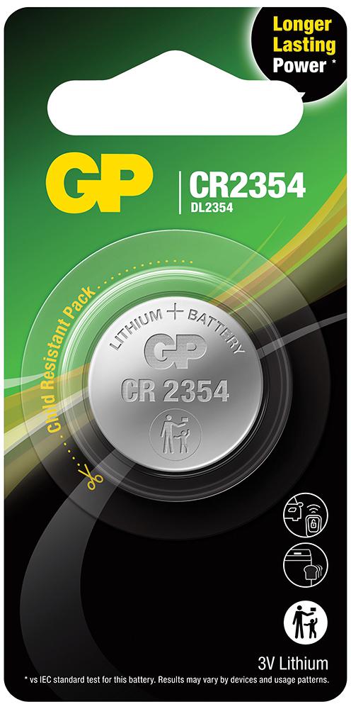 Baterie GP Batteries, butoni (CR2354) 3V lithium, blister 1 buc. "GPCR2354E-2CPU1" "GPPBL2354001" (include TV 0.01 lei)