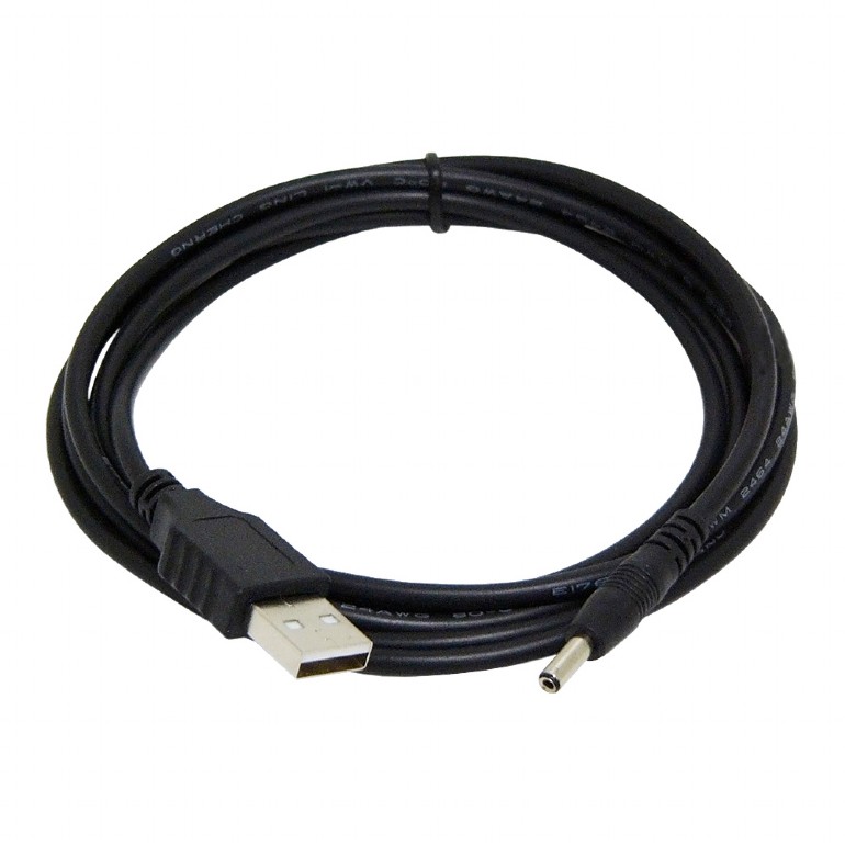 CABLU alimentare GEMBIRD, pt. HUB USB, USB la Jack Power 3.5 mm (5 V DC, 0.5 A), 1.8m, negru, "CC-USB-AMP35-6" (include TV 0.06 lei)