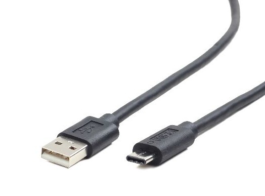 CABLU alimentare si date GEMBIRD, pt. smartphone, USB 2.0 (T) la USB 2.0 Type-C (T), 1m, negru, "CCP-USB2-AMCM-1M" (include TV 0.06 lei)
